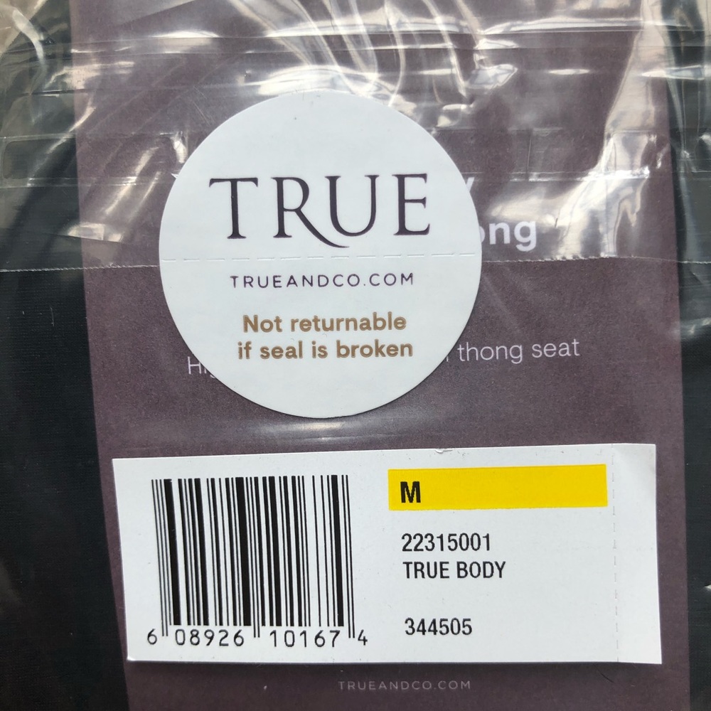 NWT never opened True & Co High Rise thong sz M